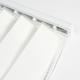 Rail blanc pour lamelles verticales 89mm ouverture centrale - Blanc - L80cm - Blanc