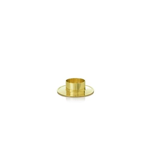 Kerzenhalter Messing Gold poliert für Ø 100 mm Kerzen, Taufkerzen, Hochzeitkerzen, Anlasskerzen