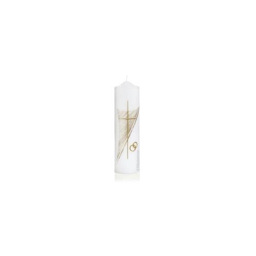 Wiedemann Hochzeitskerze verziert 250 x 70 mm, mit individueller Namensverzierung