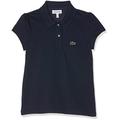 Lacoste Girl's PJ3594 Polo Shirt, Marine, 5 Years