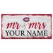 Montreal Canadiens 6" x 12" Personalized Mr. & Mrs. Script Sign