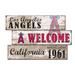 Los Angeles Angels 24" 3-Plank Welcome Sign