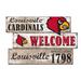Louisville Cardinals 24" 3-Plank Welcome Sign
