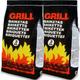 Paquet de briquettes pour barbecue Sac de charbon de bois BBQ Grill - Quantité au choix 6 à 21kg 6