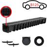 B125 1M Kit de caniveau de drainage Grille de caniveau en fonte fendu