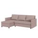 Selsey SELEFER - Ecksofa/Schlafsofa mit Ottomane und Bettkasten, 216 cm breit (Cappuccino)