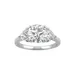 Charles & Colvard 3/4 Ct. T.w. Lab Created Moissanite Three Stone Ring In 14K White Gold, 8