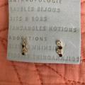 Anthropologie Jewelry | Anthro Rhinestone/Gold Studs | Color: Gold | Size: Os