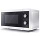 SHARP YC-MS01U-W Compact 20 Litre 800W Manual control Microwave, 5 power levels, defrost function, LED cavity light - White
