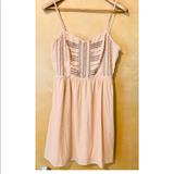 American Eagle Outfitters Dresses | Bogo-American Eagle Beaded Mini | Color: Pink/Silver | Size: 8