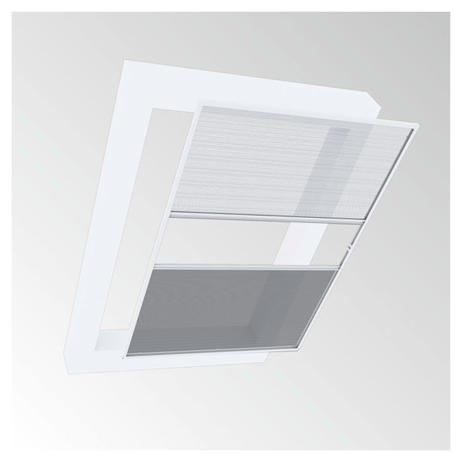 Windhager Insektenschutz Sonnenschutz Plissee 2in1 EXPERT weiss 110x160cm Image