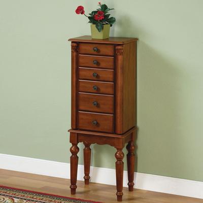 Denene Jewelry Armoire by Powell Furniture in Cherry