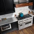 ZLINE 48" 6.0 cu. ft. Dual Fuel Range w/ Gas Stove & Electric Oven, Stainless Steel in Gray | 36 H x 48 W x 28 D in | Wayfair RA-SN-48