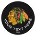 Chicago Blackhawks 27'' Personalized Hockey Puck Mat