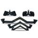 Nebula Power Bar Lat Pull Down Bar Attachments, Workout Accessory for Gym, Fitness, Weightlifting Use, Strength Training Arms, Triceps, Back, Shoulders (Set of 5 - Full Set)