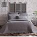 Estate Collection Origami Quilt Set by American Home Fashion in Charcoal Gray (Size KING)