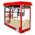 Royal Catering Popcornmaschine mit beheizter Auslage - rot