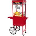 Royal Catering Popcornmaschine mit Wagen - rot