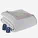 Micro Flannel® Reverse to Sherpa Electric Blanket by Shavel Home Products in Greystone (Size TWIN)