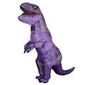 Rafalacy Inflatable T-REX Costume Adult Dinosaur Costumes Jumpsuit Air Blow up Halloween Cosplay Fancy Dress up Costume (Purple)