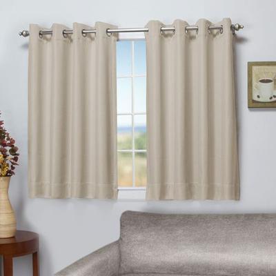 Worthington Short Grommet Curtain Panel, 50 x 45, Woodland Green