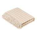 Bronte by Moon Athens Check Throw (Beige)