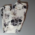 American Eagle Outfitters Jeans | American Eagle Black And White Floral Jean Legging | Color: Black/White | Size: 6