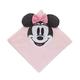 Disney Minnie Mouse Super Soft Corner Applique Baby Blanket with 3D Ears & Bow, Pink/Black/White