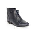 Extra Wide Width Women's The Darcy Bootie by Comfortview in Navy (Size 10 WW)