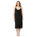 Plus Size Women's Snip-To-Fit Dress Liner by Comfort Choice in Black (Size M)