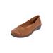 Women's The Gab Slip On Flat by Comfortview in Cognac (Size 9 1/2 M)