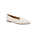 Extra Wide Width Women's Harlowe Slip Ons by Trotters® in Off White (Size 8 1/2 WW)