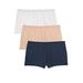 Plus Size Women's Boyshort 3-Pack by Comfort Choice in Neutral Pack (Size 12) Underwear