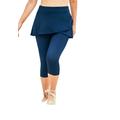 Plus Size Women's Skirted Swim Capri Pant by Swim 365 in Navy (Size 18) Swimsuit Bottoms