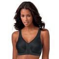 Plus Size Women's Glamorise® Magic Lift® Front-Close Posture Wireless Bra 1265 by Glamorise in Black (Size 56 D)