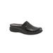 Extra Wide Width Women's San Marcos Tooling Clog by SoftWalk in Black (Size 8 WW)