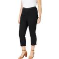 Plus Size Women's Stretch Denim Crop Jeggings by Jessica London in Black (Size 18 W) Jeans Legging