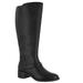 Women's Jewel Plus Wide Calf Boots by Easy Street® in Black (Size 7 M)