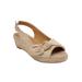 Extra Wide Width Women's The Zanea Espadrille by Comfortview in Bone (Size 12 WW)