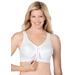 Plus Size Women's Glamorise® Magic Lift® Front-Close Posture Wireless Bra 1265 by Glamorise in White (Size 44 D)