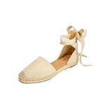 Extra Wide Width Women's The Shayla Flat Espadrille by Comfortview in Light Tan (Size 8 WW)