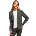 MOE - made of emotion Blazer with Striped Ribbed Cuffs - Military Green, 42 | XL