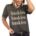 Women's Charcoal Washington Huskies Better Than Basic Gameday Boyfriend T-Shirt