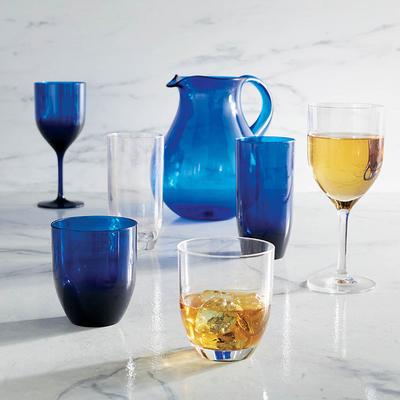 Classic Acrylic Drinkware - Clear , Clear Double Old-Fashioned, Set of Six - Frontgate