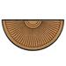 Sunburst Half-Round Coco Door Mat - Tan, 30" x 48" - Frontgate