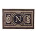 Wingate Monogrammed Door Mat - Black, 24" x 39", H - Frontgate