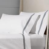 Set of 2 Ladder Stitch Sateen Pillowcases - Dune, King - Frontgate Resort Collection™