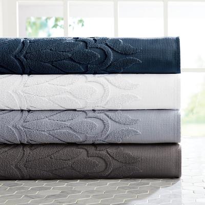 Sculpted Bath Towels - White, Bath Towel - Frontgate Resort Collection™