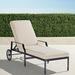 Grayson Chaise Lounge Chair with Cushions in Black Finish - Rain Marsala, Standard - Frontgate