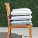 Single-piped Outdoor Chair Cushion - Cara Stripe Gingko, 17"W x 17"D - Frontgate